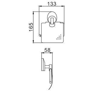 Держатель для туалетной бумаги Frap F1603 хром